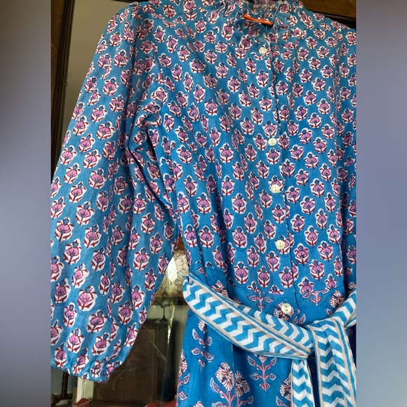 Oliphant blue printed maxi dress - Picture 4 of 6